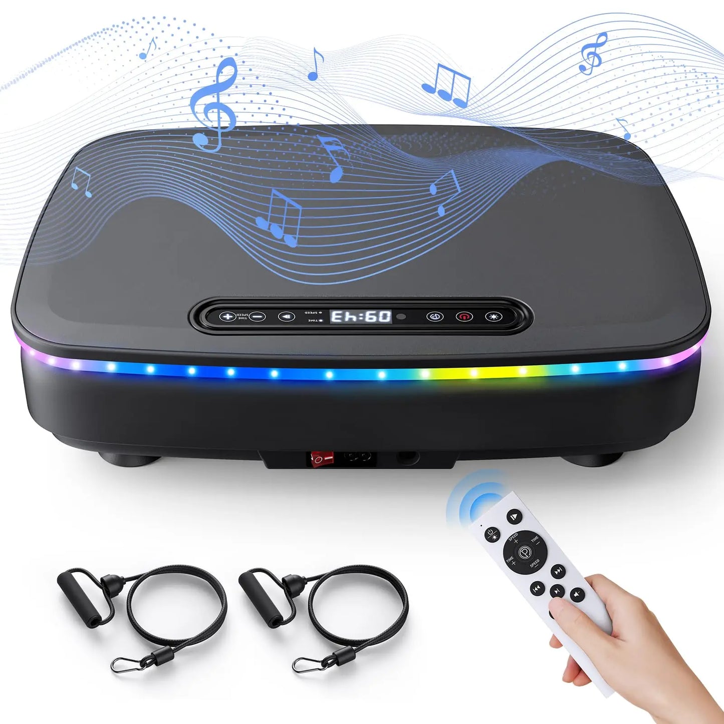 MERACH Vibration Plate Exercise Machine Vibration Plate for Lymphatic Drainage Relieve Pain Help Sleep Fat Burning & Weight Loss