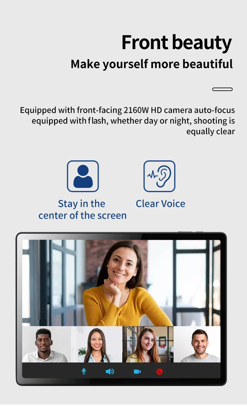 2025 New Arrival 14 Inch 10 Core Tablet Android 13 Google Play Dual 4G/5G Network GPS Bluetooth WiFi Tablets 20GB RAM 1TB ROM