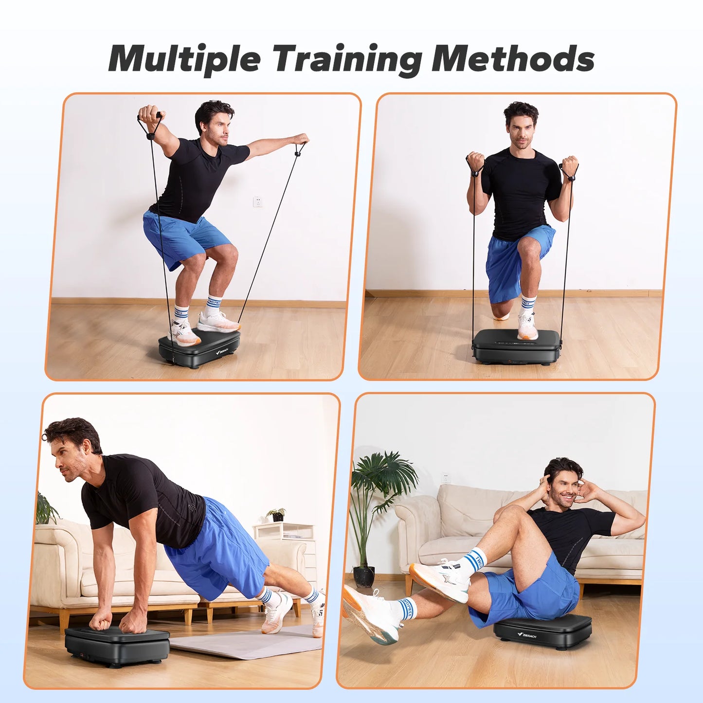 MERACH Vibration Plate Exercise Machine Vibration Plate for Lymphatic Drainage Relieve Pain Help Sleep Fat Burning & Weight Loss