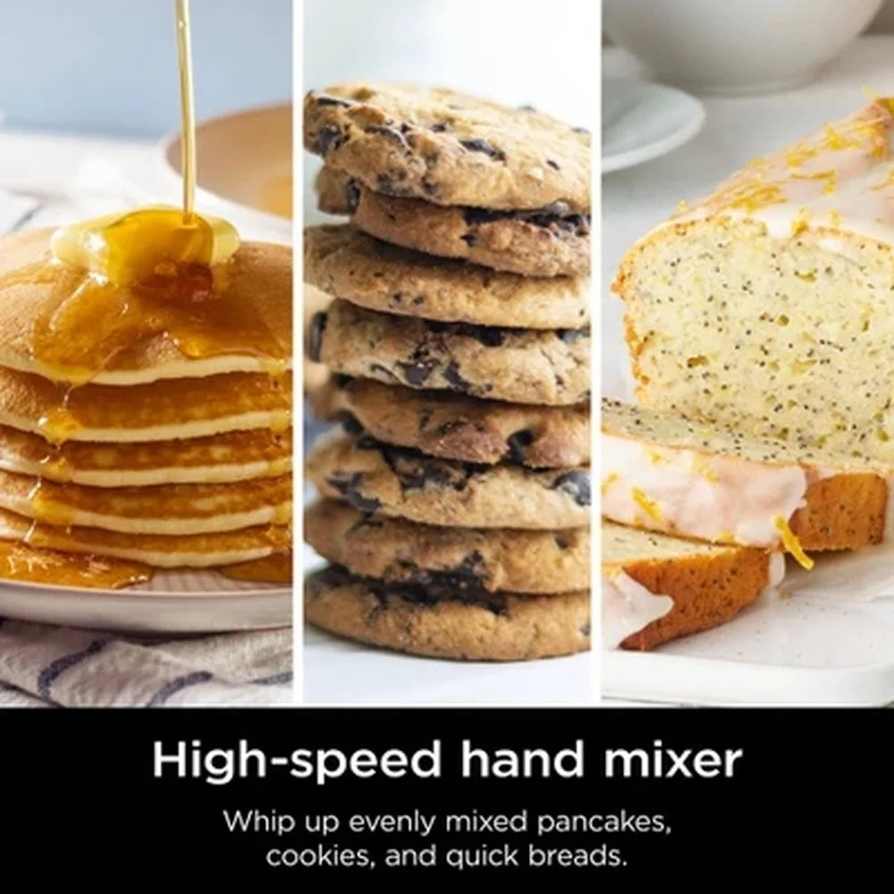 Power Mixer System Hand Blender Hand Mixer Combo 3-Cup Blending Vessel 5 Speeds 750-Watt Immersion Blender Kitchen Tool
