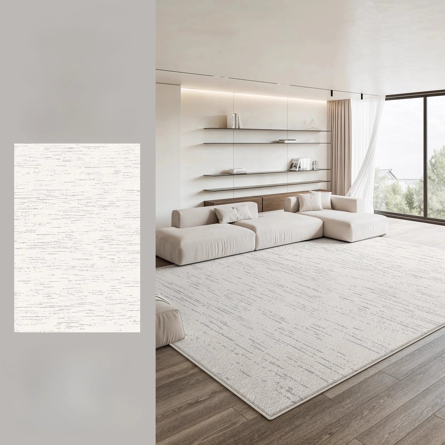 Large Area Bedroom Decor Simple Carpet Thicken Plush Lounge Floor Mat Fluffy Soft Study Rug Modern Style Carpets for Living Room