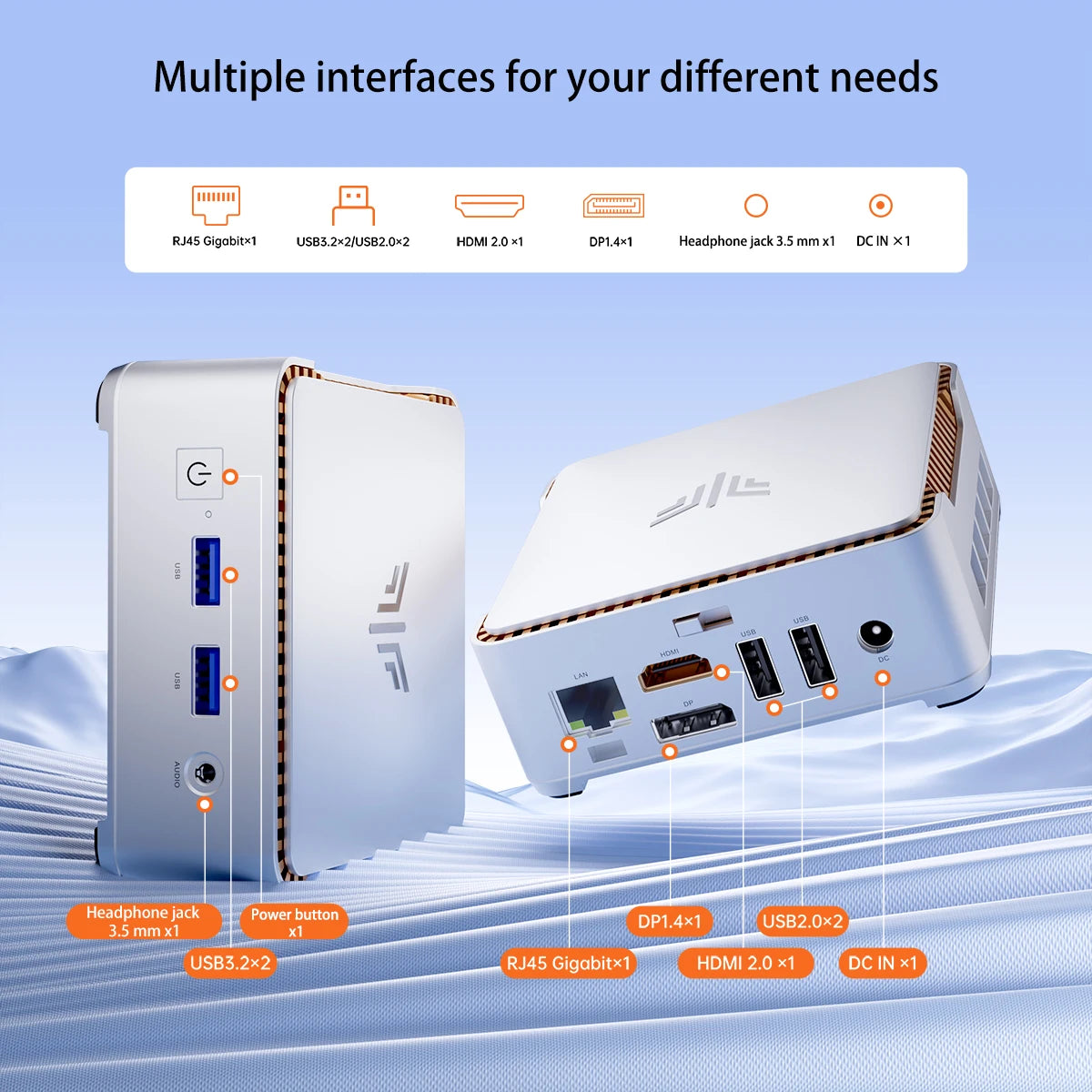 ACEMAGIC E2 Mini PC 16GB RAM 512GB M.2 SSD 12th Alder Lake N97 Micro PC 2.5''SSD Gigabit Ethernet 4K UHD WiFi 5 BT4.2