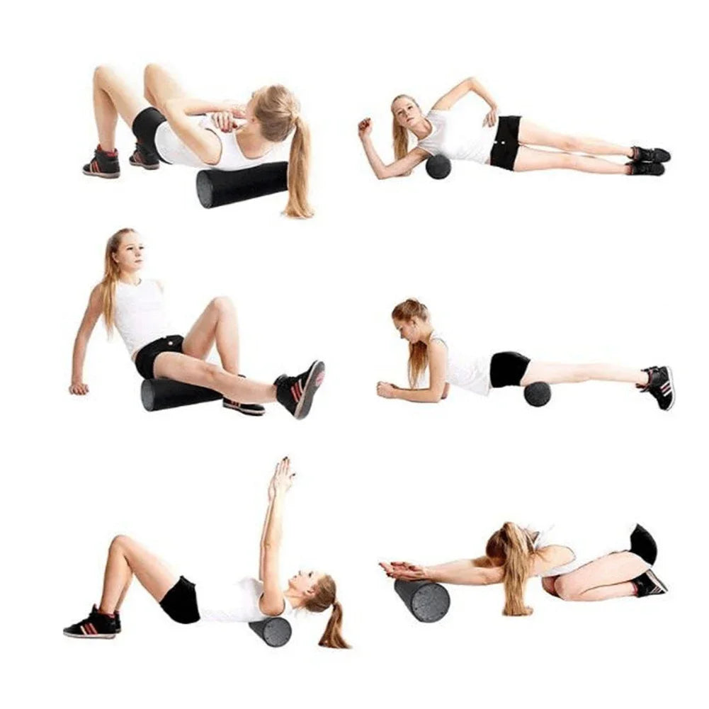 Yoga Pilates Foam Roller 30/45cm Massage Roller Body Exercise Training Gym Back Roller Fitness Equipment Muscle Massage Roller
