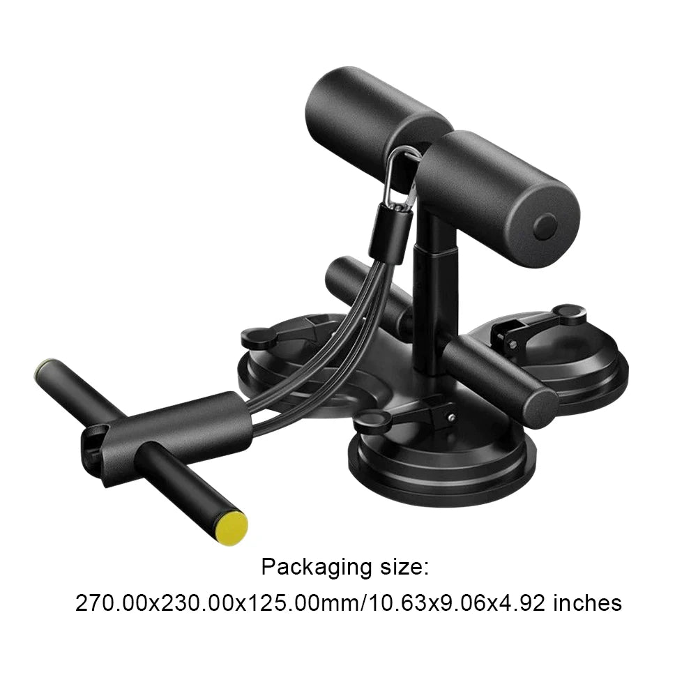 Sit Up Bar Foot Holder with 3 Suction Cup Sit Up Floor Holder Adjustable Height Sit Up Exercise Equipment for Home Office Gym
