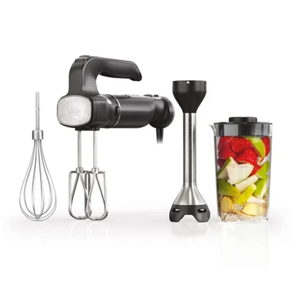 Power Mixer System Hand Blender Hand Mixer Combo 3-Cup Blending Vessel 5 Speeds 750-Watt Immersion Blender Kitchen Tool
