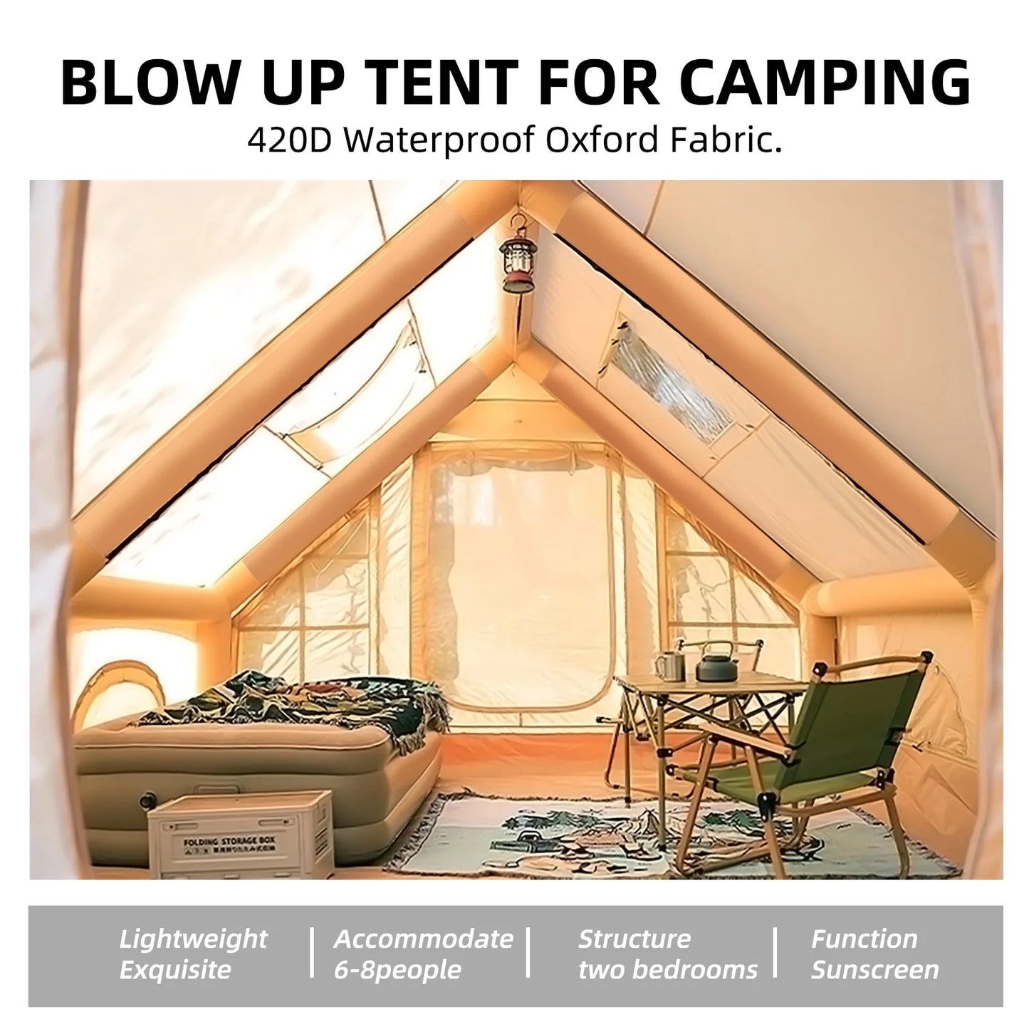 129 Square Feets Inflatable Tent Canopy ,Large inflatable tent house for Inflatable Furniture Toy,Outdoor Inflatable Toy
