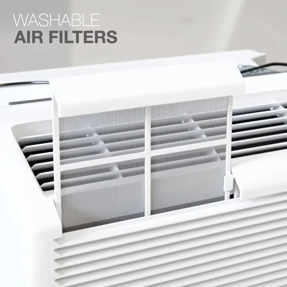 15,000 BTU PTAC Packaged Terminal A/C with Heat Pump (R32 Refrigerant) and 3.5 kW Electric Heater Including Wirele