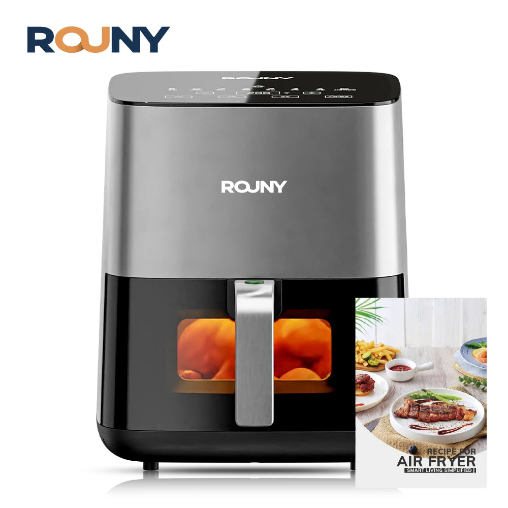 5L Air Fryer, Electric Hot fryer Oven Oilless Cooker with Touch Control & Nonstick Basket & Visible Window, Family Size