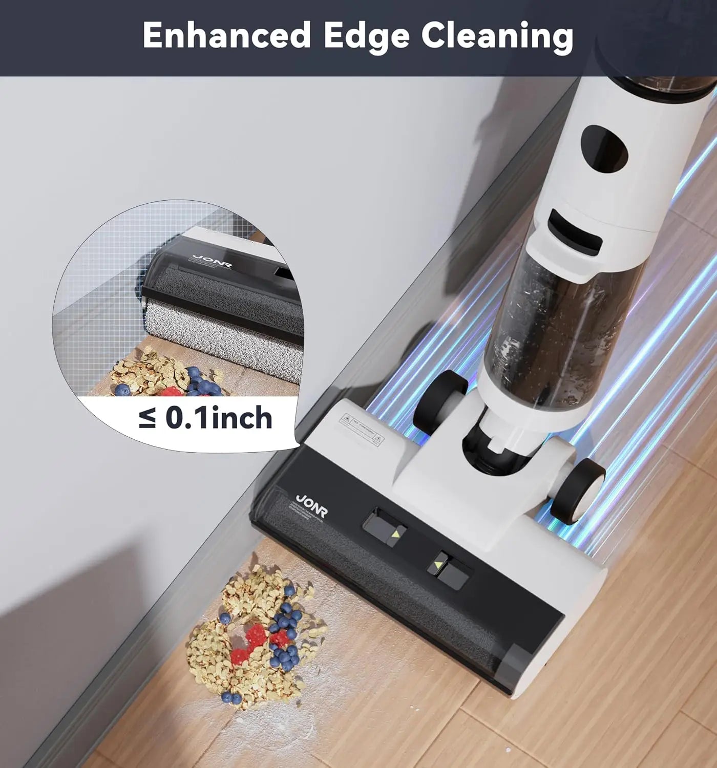Wet Dry Vacuum Cleaner,Cordless Floor Cleaning Suitable for Combination of Hard Floor Vacuum Cleaner and Mop,one click