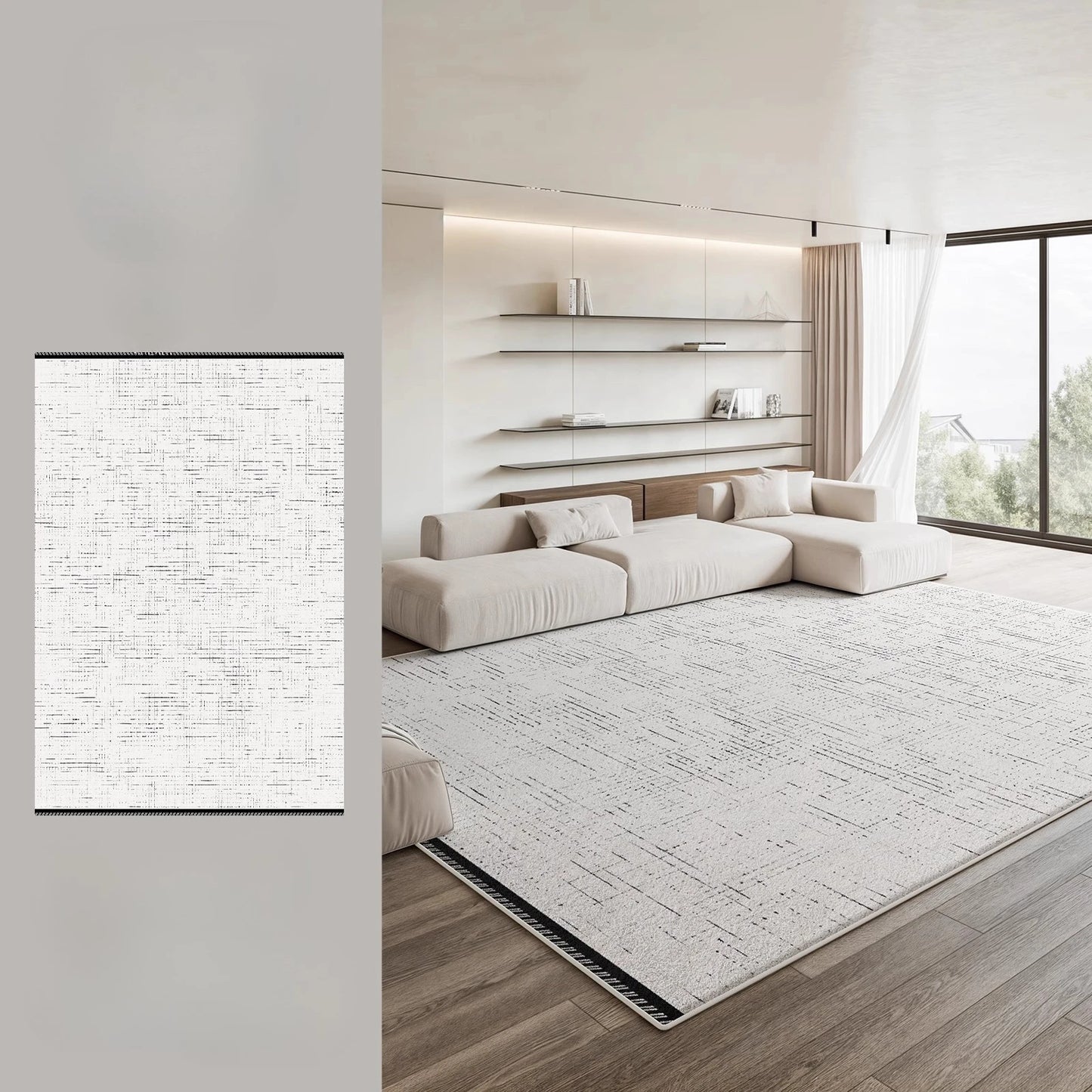 Large Area Bedroom Decor Simple Carpet Thicken Plush Lounge Floor Mat Fluffy Soft Study Rug Modern Style Carpets for Living Room