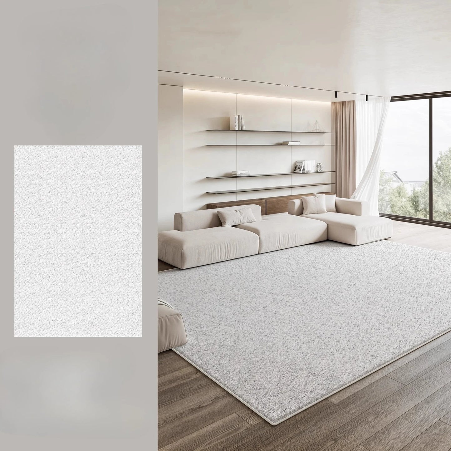 Large Area Bedroom Decor Simple Carpet Thicken Plush Lounge Floor Mat Fluffy Soft Study Rug Modern Style Carpets for Living Room