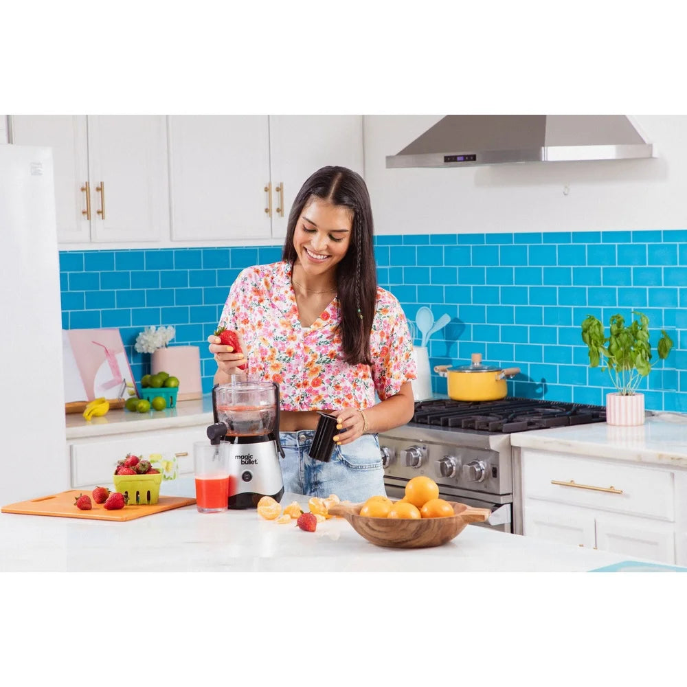 Compact 400W Mini Juicer Efficient Fruit Vegetable Extractor Easy Clean Dishwasher Safe 2 Inch Feed Chute Kitchen Appliance