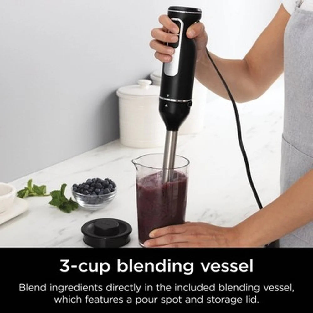 Power Mixer System Hand Blender Hand Mixer Combo 3-Cup Blending Vessel 5 Speeds 750-Watt Immersion Blender Kitchen Tool