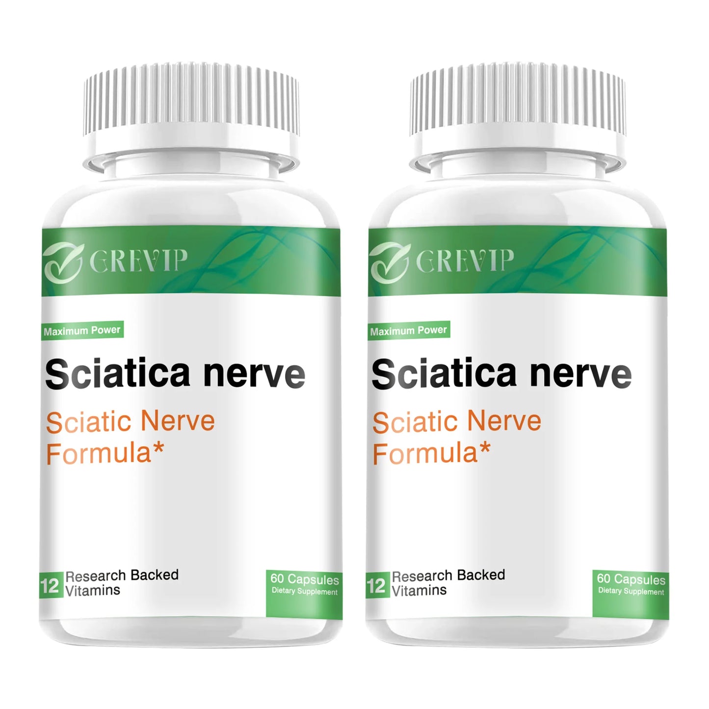 Sciatic Nerve Supplement - Nervous System and Joint Support - R-Alpha Lipoic Acid, Vitamin B Complex - 60 Capsules