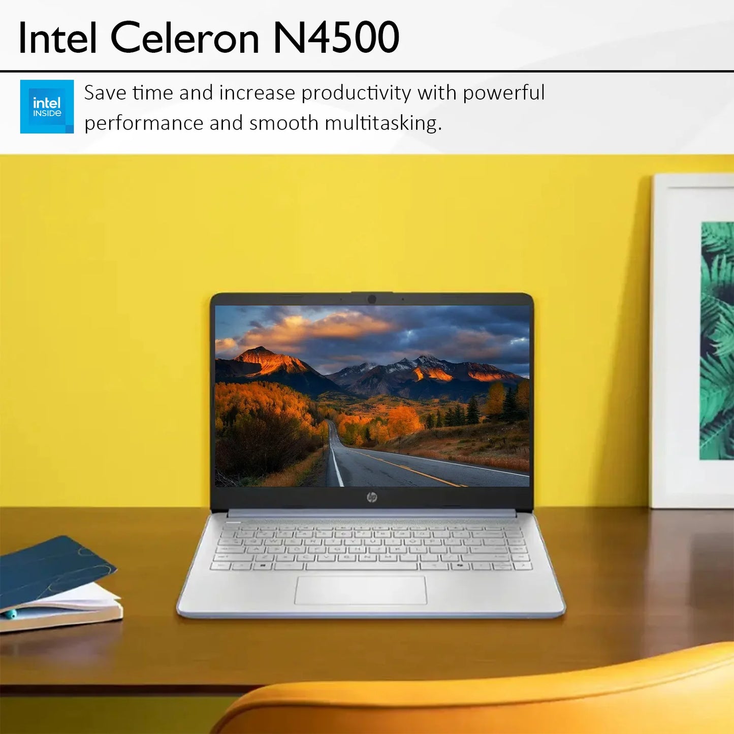 HP 14" Laptop Computer,  Up to 16GB RAM, Up to 384GB Storage(128GB UFS onboard), Intel Processor N150, Windows 11 Pro, USB HUB
