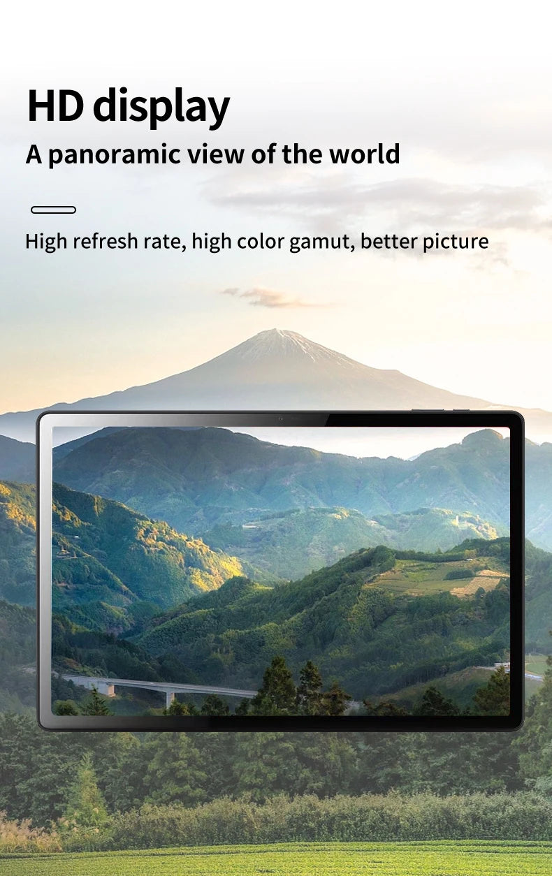 2025 New Arrival 14 Inch 10 Core Tablet Android 13 Google Play Dual 4G/5G Network GPS Bluetooth WiFi Tablets 20GB RAM 1TB ROM