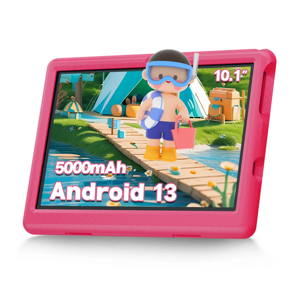KT1006 10.1 Inch Kids Tablet 6GB RAM+64GB ROM+128GB SD Expand 5000mAh HD Dual Camera With Parenal Control Toy Gift for Children