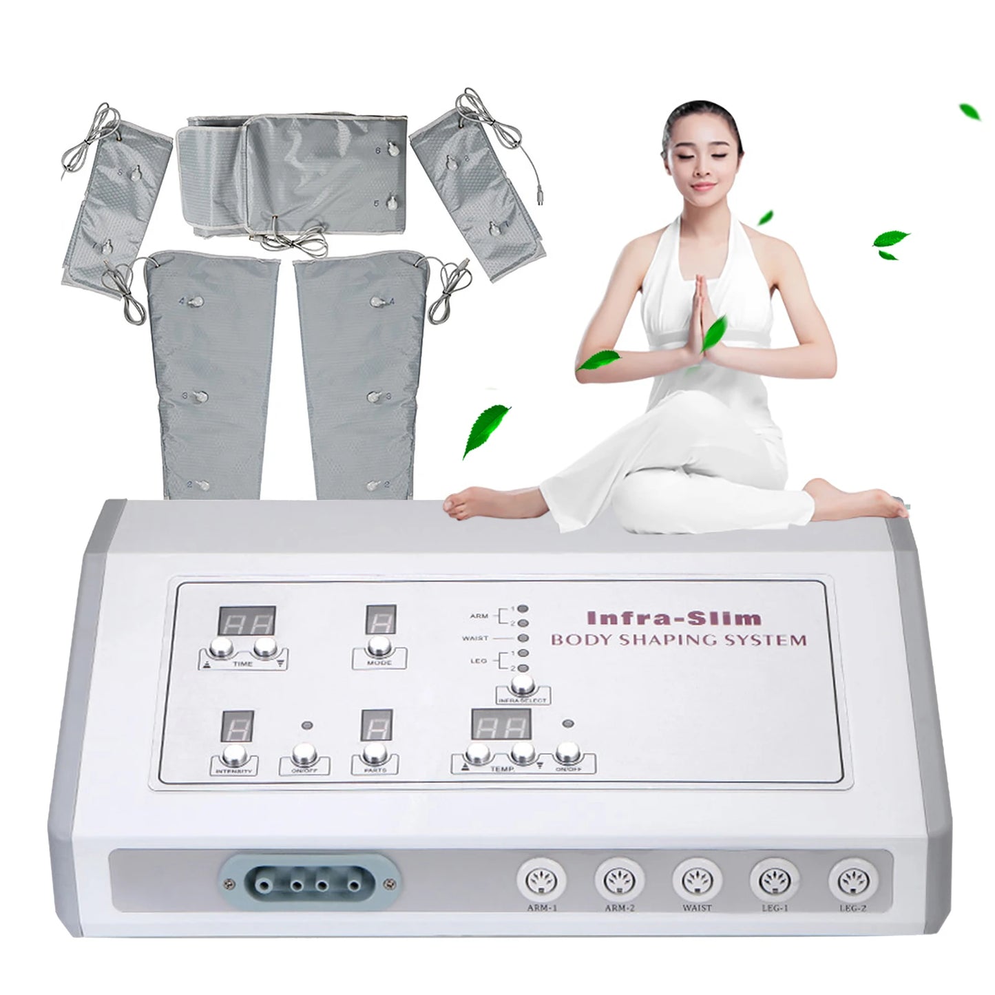 KYD-A1217 Air Pressure Massage Heating Body Slimming Leg Massager for Circulation Foot Leg Full Body