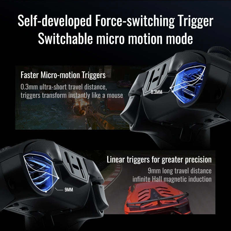 Flydigi Vader 4 Pro Gamepad Handle Wireless Gaming Controllers Athletic Elite With Hall Rocker For Moblie Phone Steam Pc Switch