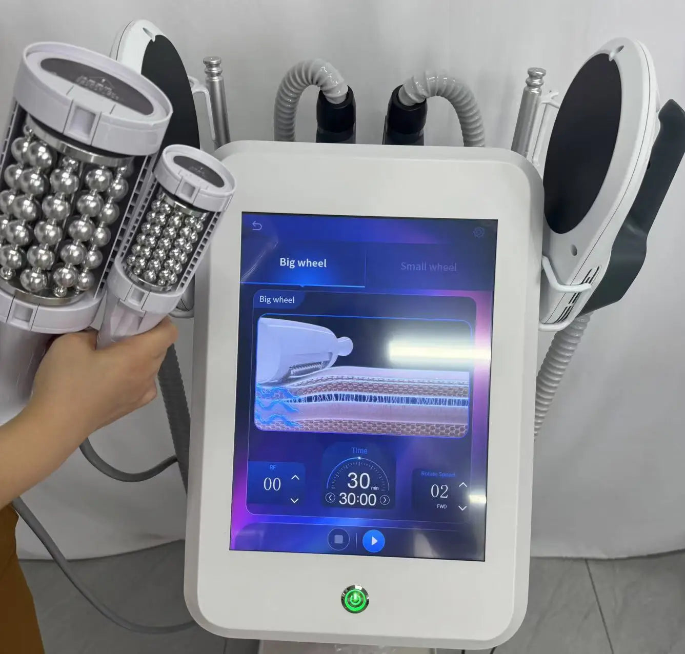 Hot Selling slimming massage cellulite Body Facial Treatment 360 Degree Vibration therapy Inner Ball Roller fat removal Machine