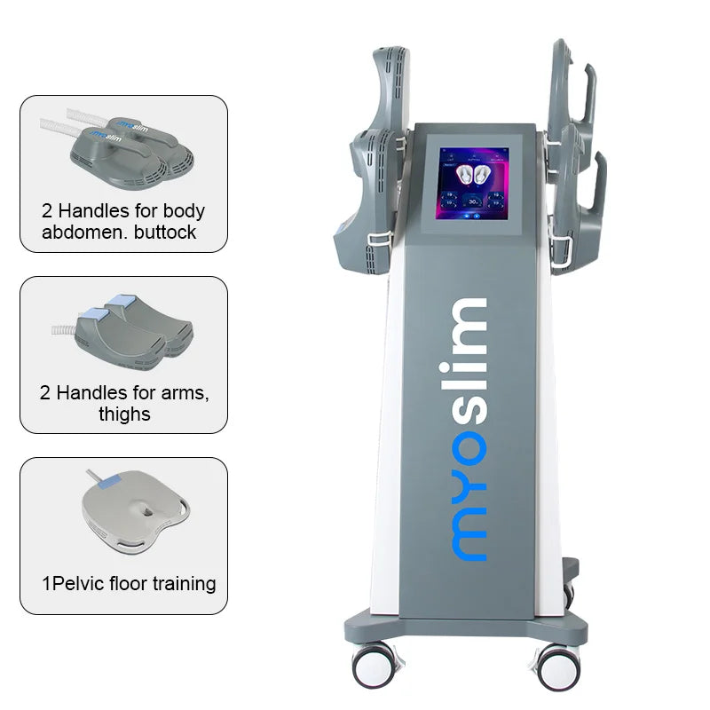 New MYOSlim portable RF EMS body shaping machine pelvic pad designelectromagnetic fat burning muscle stimulation slimming device