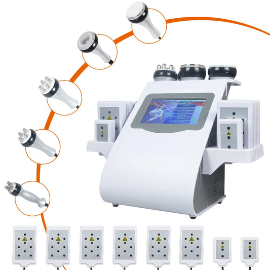 Skinterest 6in1 KIM 8 40K Vacuum Therapy Cavitation Vibrating Massager Weight Loss Sculpting Machine(Fast Shipping)