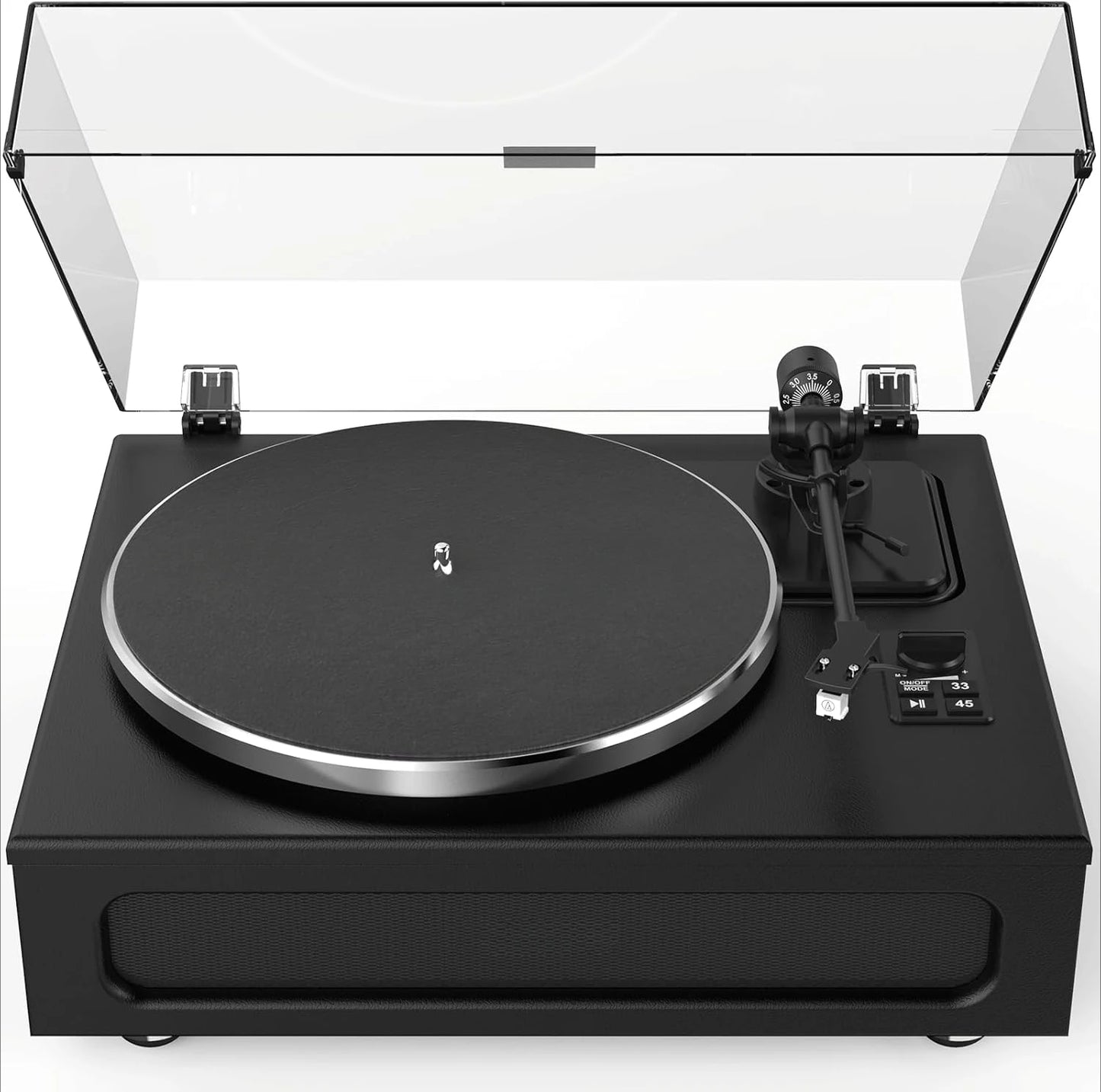 High-Fidelity Vinyl Record Player Built-in 4 Stereo Speakers Belt Drive MM Cartridge ATN-3600L Stylus 33/45 RPM BT Wireless