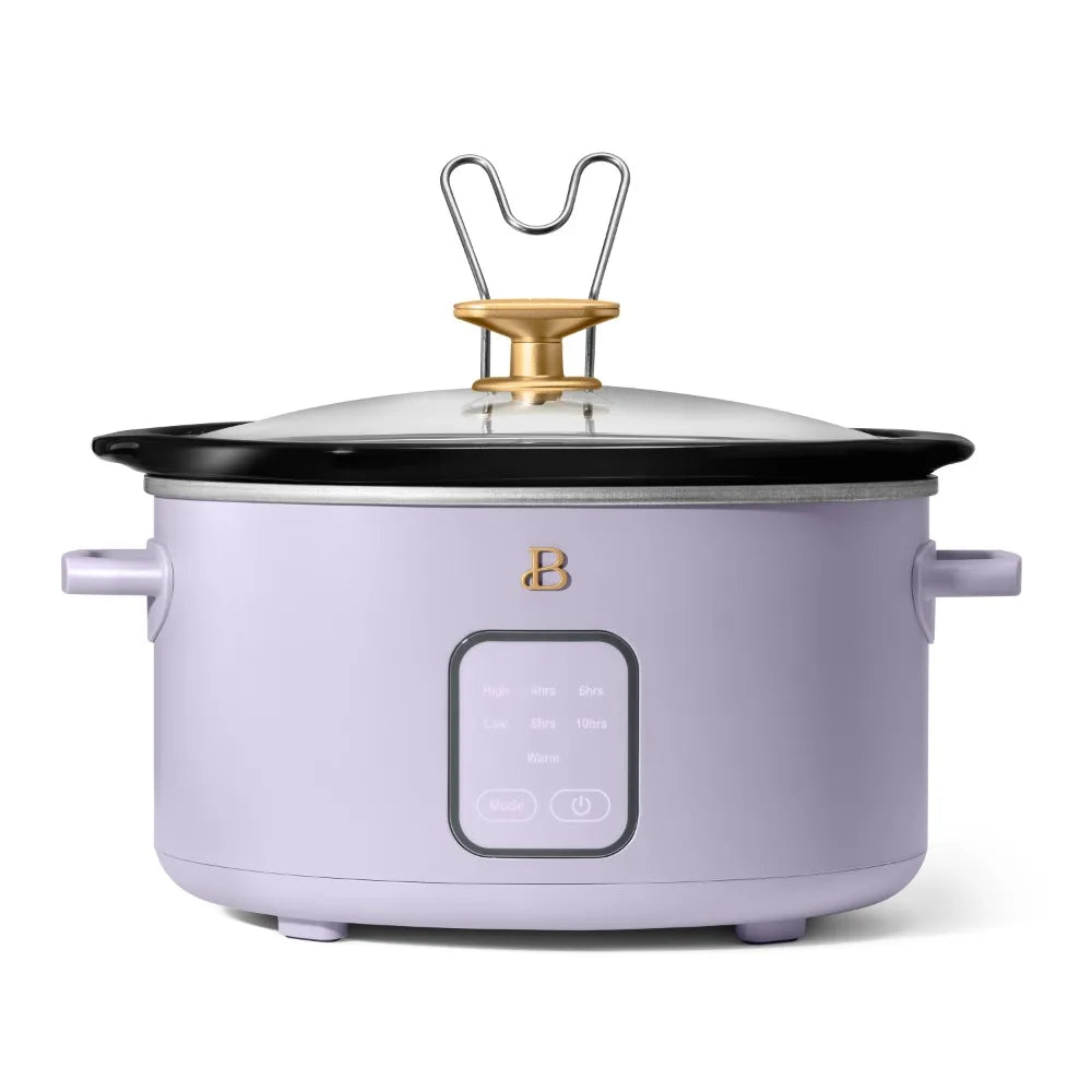 7 Colors 2025 New Beautiful 4Qt Slow Cooker with Touch-Activated Display, White Icing By Drew Barrymore