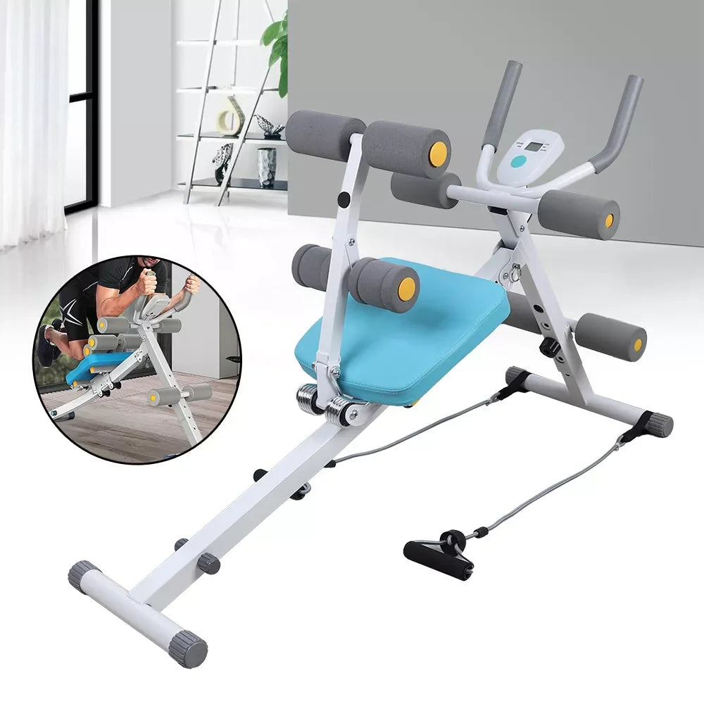 2-in-1 Abdominal Fitness Supine Board, Body Shaper Gym Fitness Equipment, 4 Strength Levels, Double Spring Assist, 330lbs
