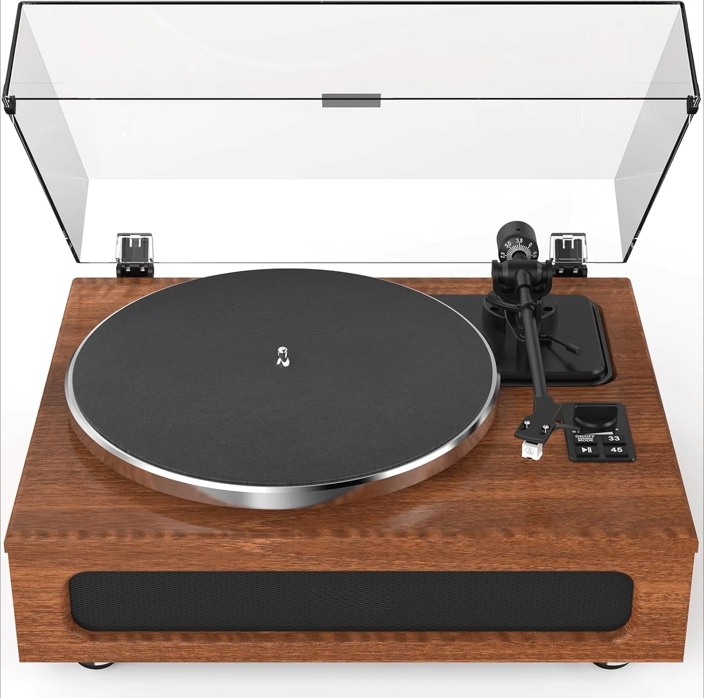 High-Fidelity Vinyl Record Player Built-in 4 Stereo Speakers Belt Drive MM Cartridge ATN-3600L Stylus 33/45 RPM BT Wireless