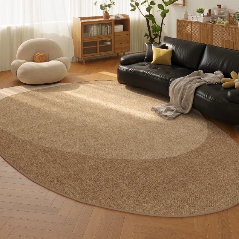 Irregular Shapes Rugs for Bedroom Light Luxury Living Room Decoration Carpet Thick Anti-slip Lounge Mat Fluffy Plush Bedside Rug