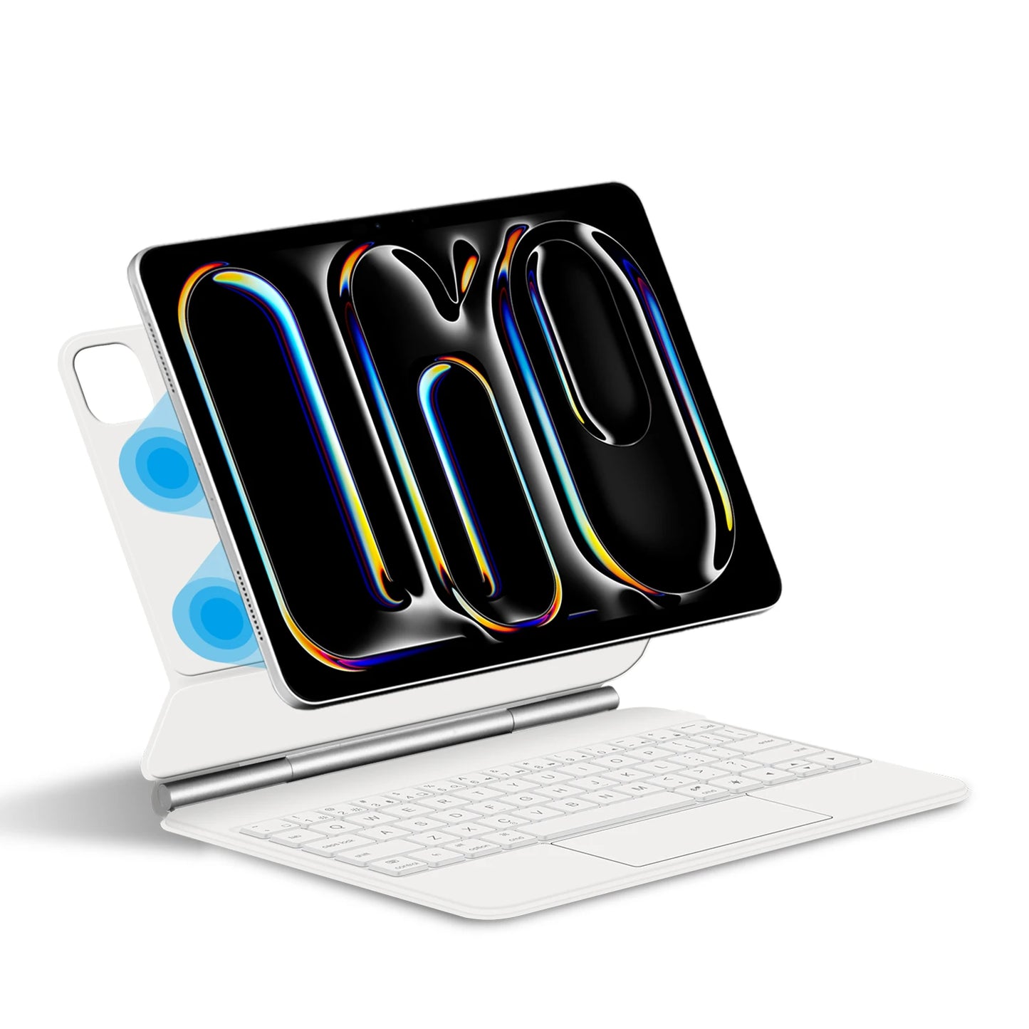 Keyboard Case For iPad Pro 13 Inch (M4) 2024 Magnetic Smart Magic Keyboards Folio Cover Backlight With Multi-Touch Trackpad