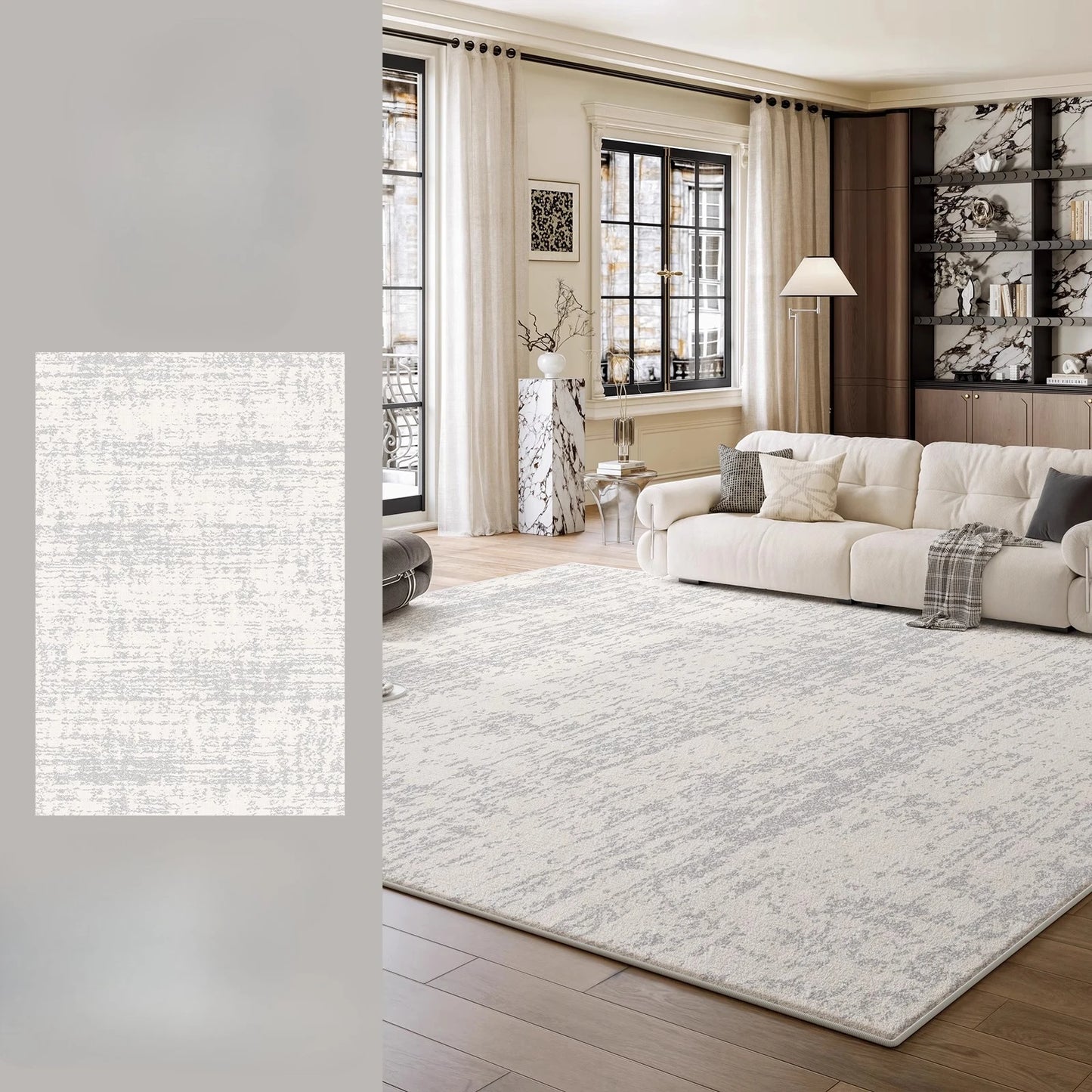 Large Area Bedroom Decor Simple Carpet Thicken Plush Lounge Floor Mat Fluffy Soft Study Rug Modern Style Carpets for Living Room