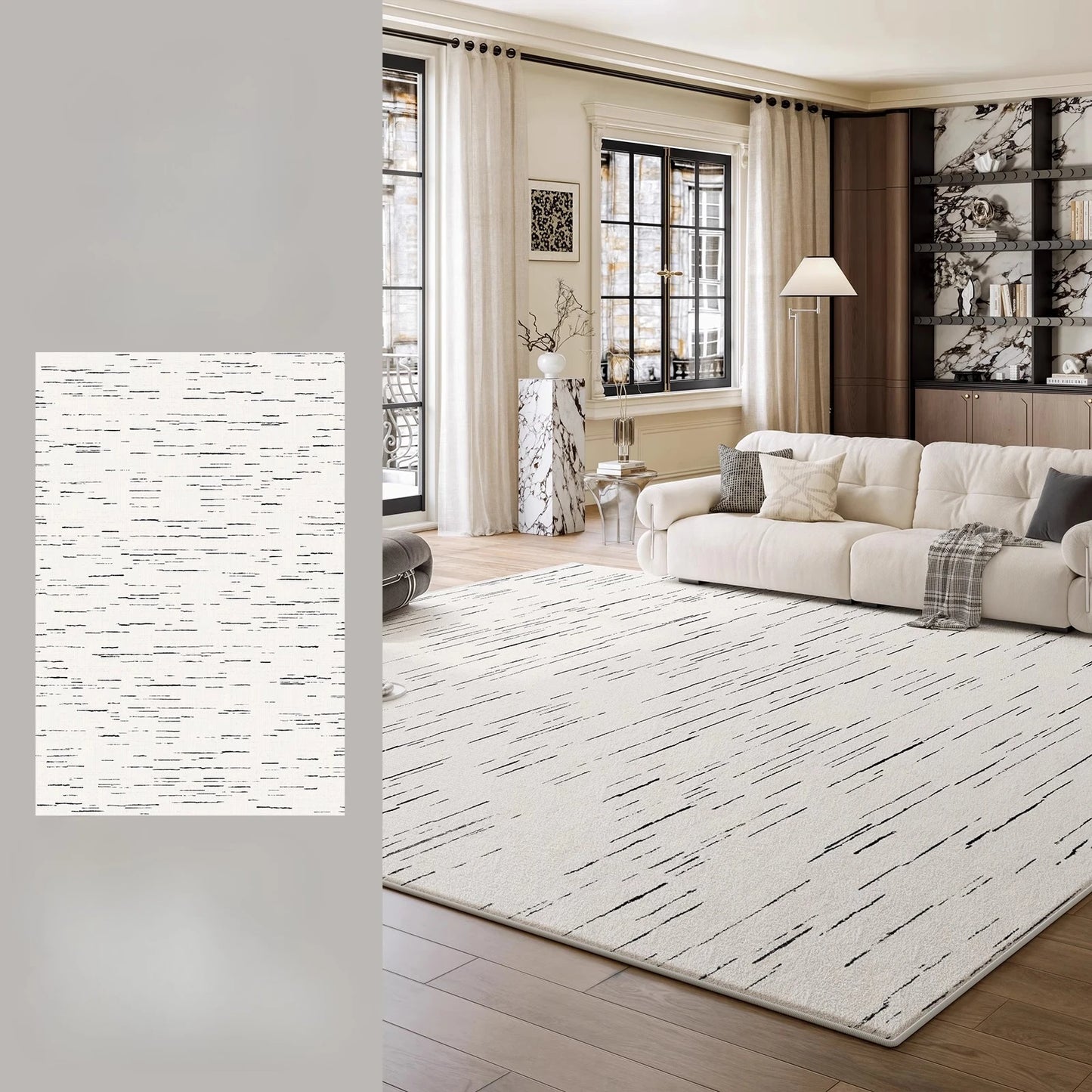 Large Area Bedroom Decor Simple Carpet Thicken Plush Lounge Floor Mat Fluffy Soft Study Rug Modern Style Carpets for Living Room