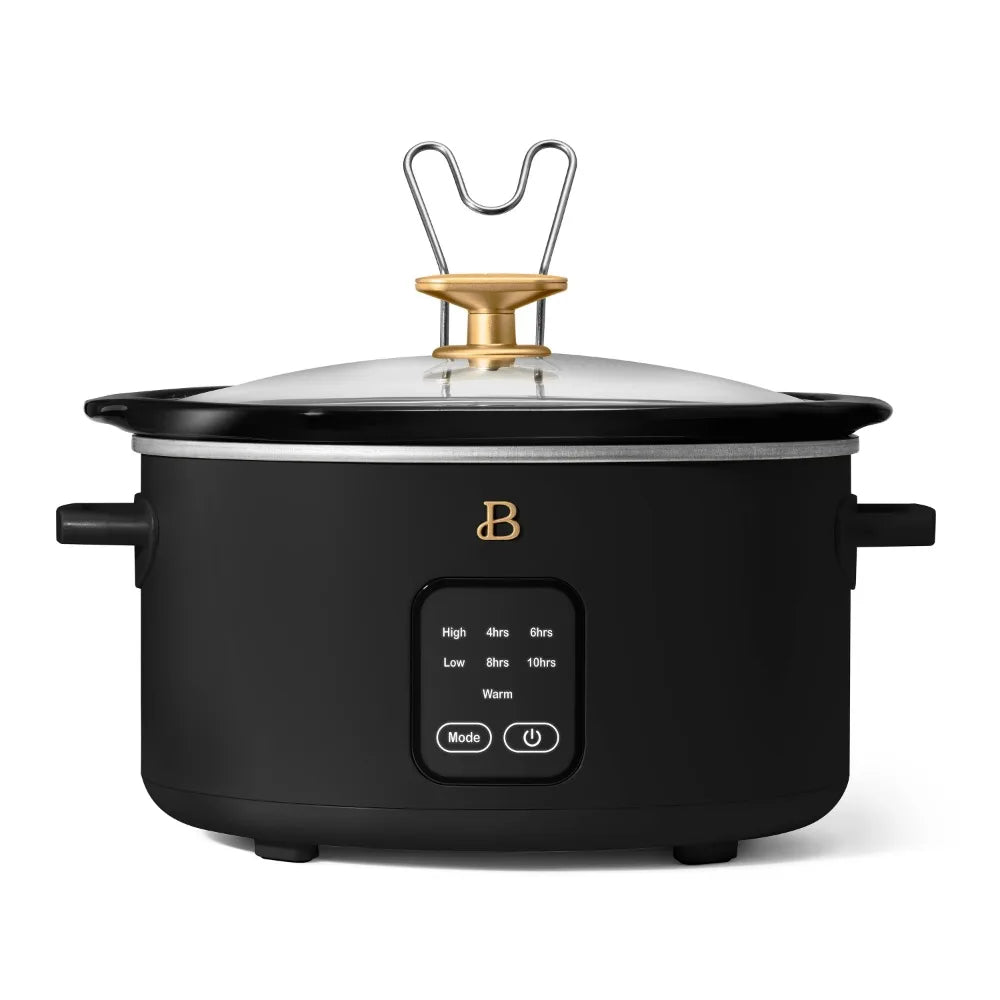 7 Colors 2025 New Beautiful 4Qt Slow Cooker with Touch-Activated Display, White Icing By Drew Barrymore