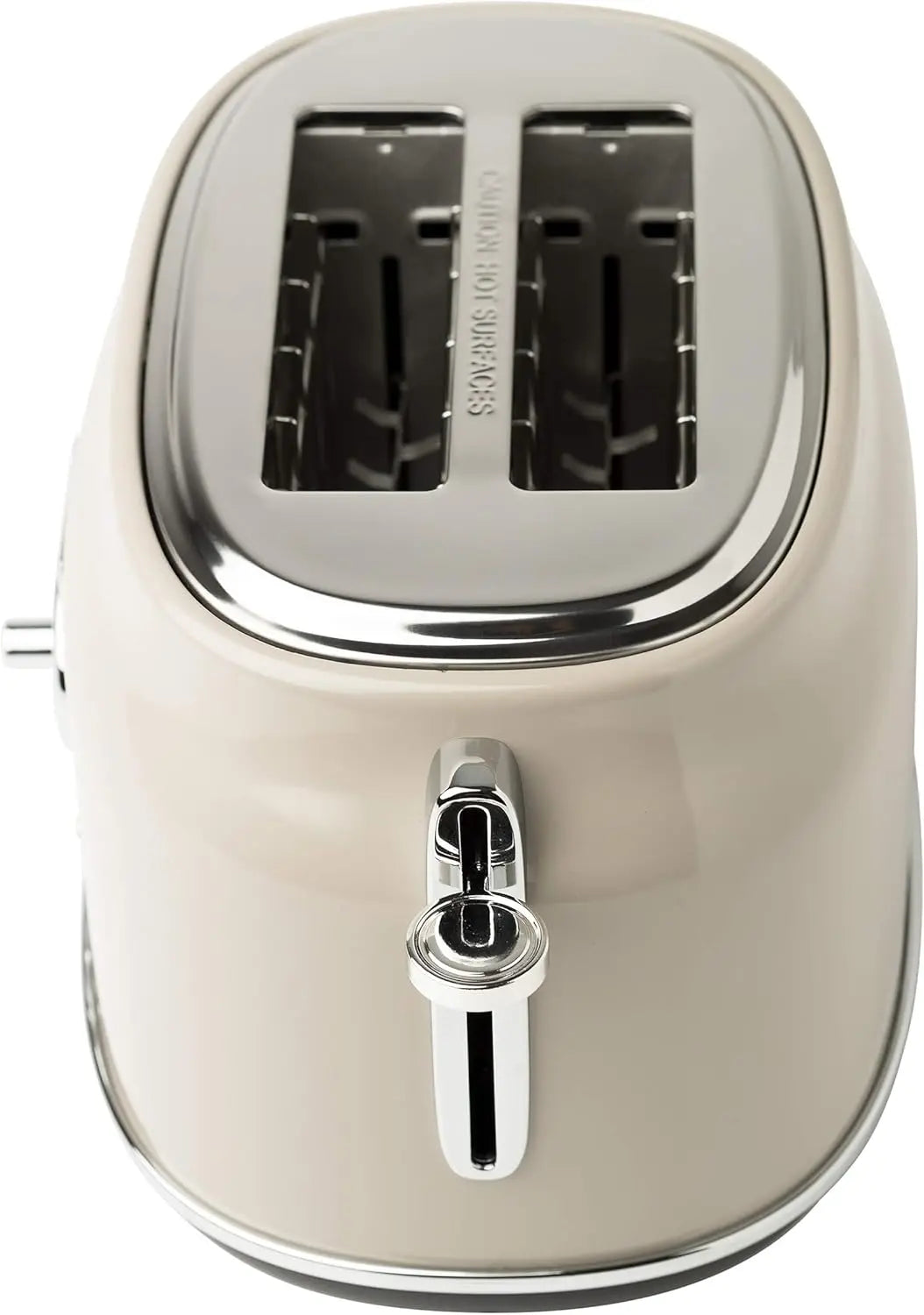 Dorset Chrome Finish 2 Slice Wide Slot Toaster Bread Maker with Adjustable Browning Control Anti-Slip Feet for Kitchen Toasting