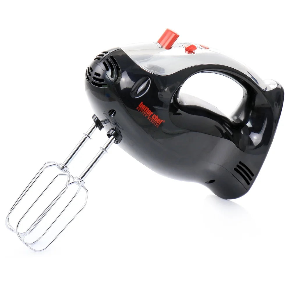 200 Watt Stand Mixer Hand Mixer with Mixing Bowl Ergonomic Handle 5 Speed Interchangeable Beaters Dough Hooks Dishwasher Safe
