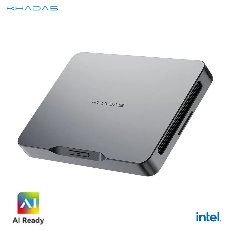 Khadas Mind 2/2s AI PC Mini Gaming PC Intel Core Ultra 7 155H 16C/22T Intel Arc GPU 64GBRAM 2TB SSD,Thunderbolt 4,Triple Display