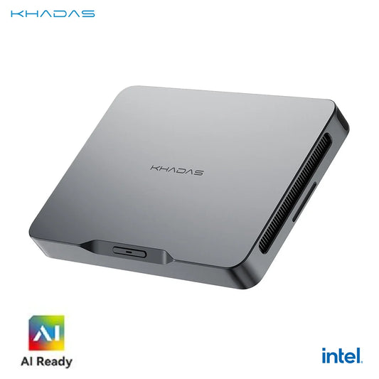 Khadas Mind 2/2s AI PC Mini Gaming PC Intel Core Ultra 7 155H 16C/22T Intel Arc GPU 64GBRAM 2TB SSD,Thunderbolt 4,Triple Display