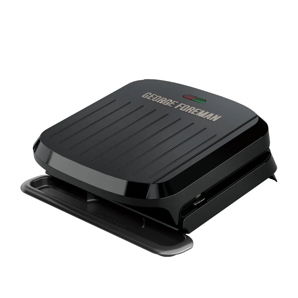4 Serving Non Stick Grill Panini Maker Removable Dishwasher Safe Plates Easy Clean Durable Plastic Housing Embedded Heating