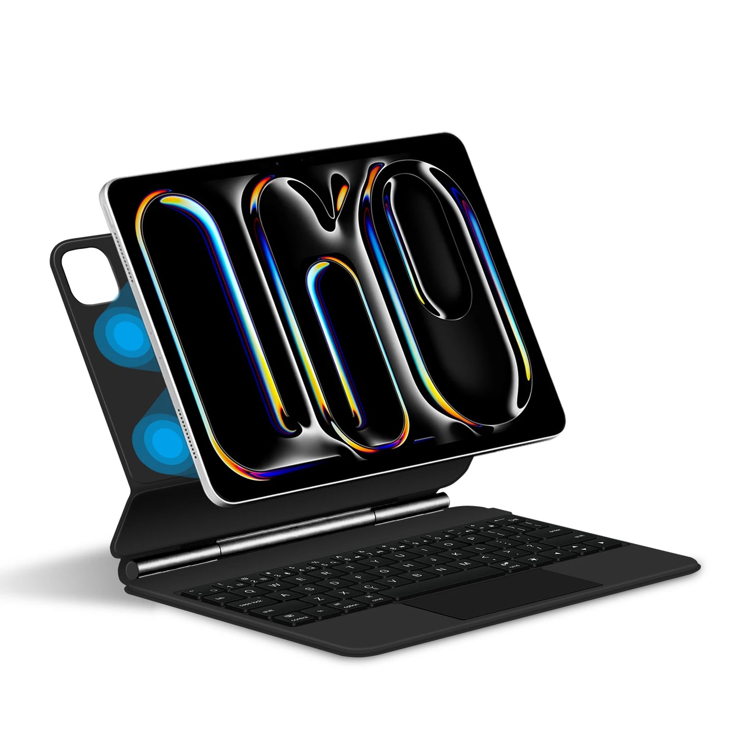 Keyboard Case For iPad Pro 13 Inch (M4) 2024 Magnetic Smart Magic Keyboards Folio Cover Backlight With Multi-Touch Trackpad