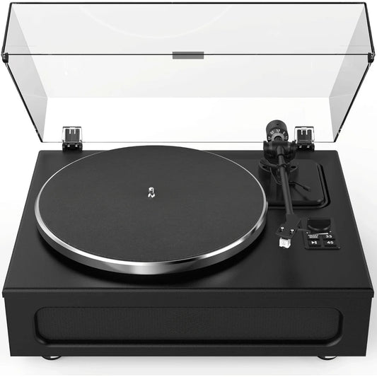 High-Fidelity Vinyl Record Player Built-in 4 Stereo Speakers Belt Drive MM Cartridge ATN-3600L Stylus 33/45 RPM BT Wireless