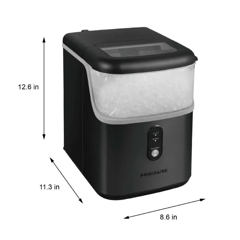 Frigidaire, 33 Lbs. Nugget Ice Maker, Black Stainless Steel, EFIC228