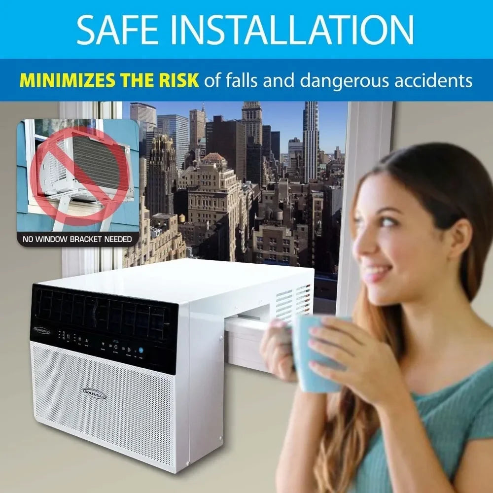 Exclusive 8,000 BTU With WiFi Over the Sill Air Conditioner, Class of its Own for Safety and Whisper Quiet, Along
