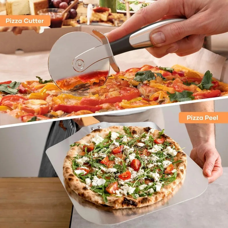 2025 Upgraded Pizza Oven, Indoor Pizza Oven Heats up to 840°F, Bake 12 Inch Pizzas in 90 Seconds, 6 Touchscreen Presets Countert