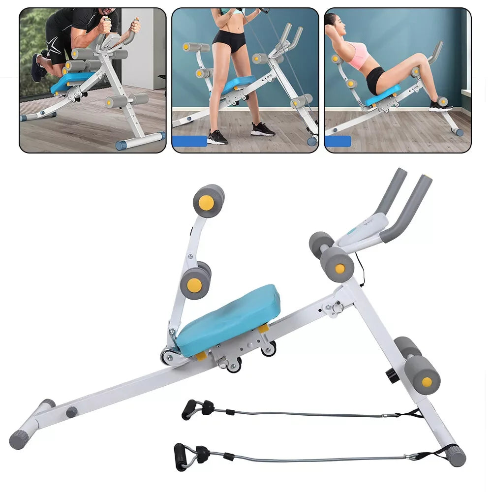 2-in-1 Abdominal Fitness Supine Board, Body Shaper Gym Fitness Equipment, 4 Strength Levels, Double Spring Assist, 330lbs