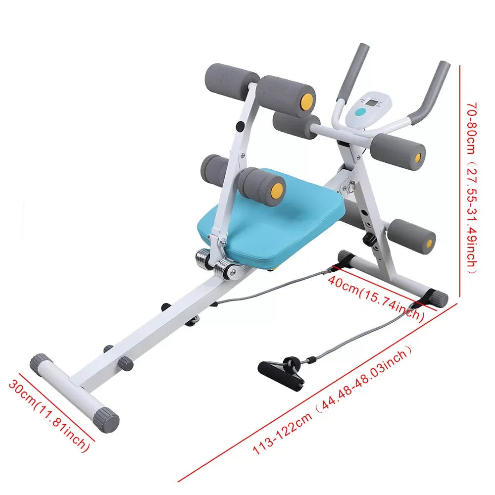 2-in-1 Abdominal Fitness Supine Board, Body Shaper Gym Fitness Equipment, 4 Strength Levels, Double Spring Assist, 330lbs