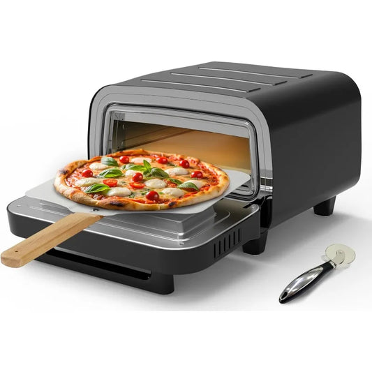 2025 Upgraded Pizza Oven, Indoor Pizza Oven Heats up to 840°F, Bake 12 Inch Pizzas in 90 Seconds, 6 Touchscreen Presets Countert