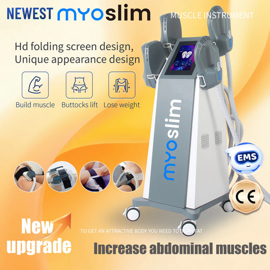 New MYOSlim portable RF EMS body shaping machine pelvic pad designelectromagnetic fat burning muscle stimulation slimming device