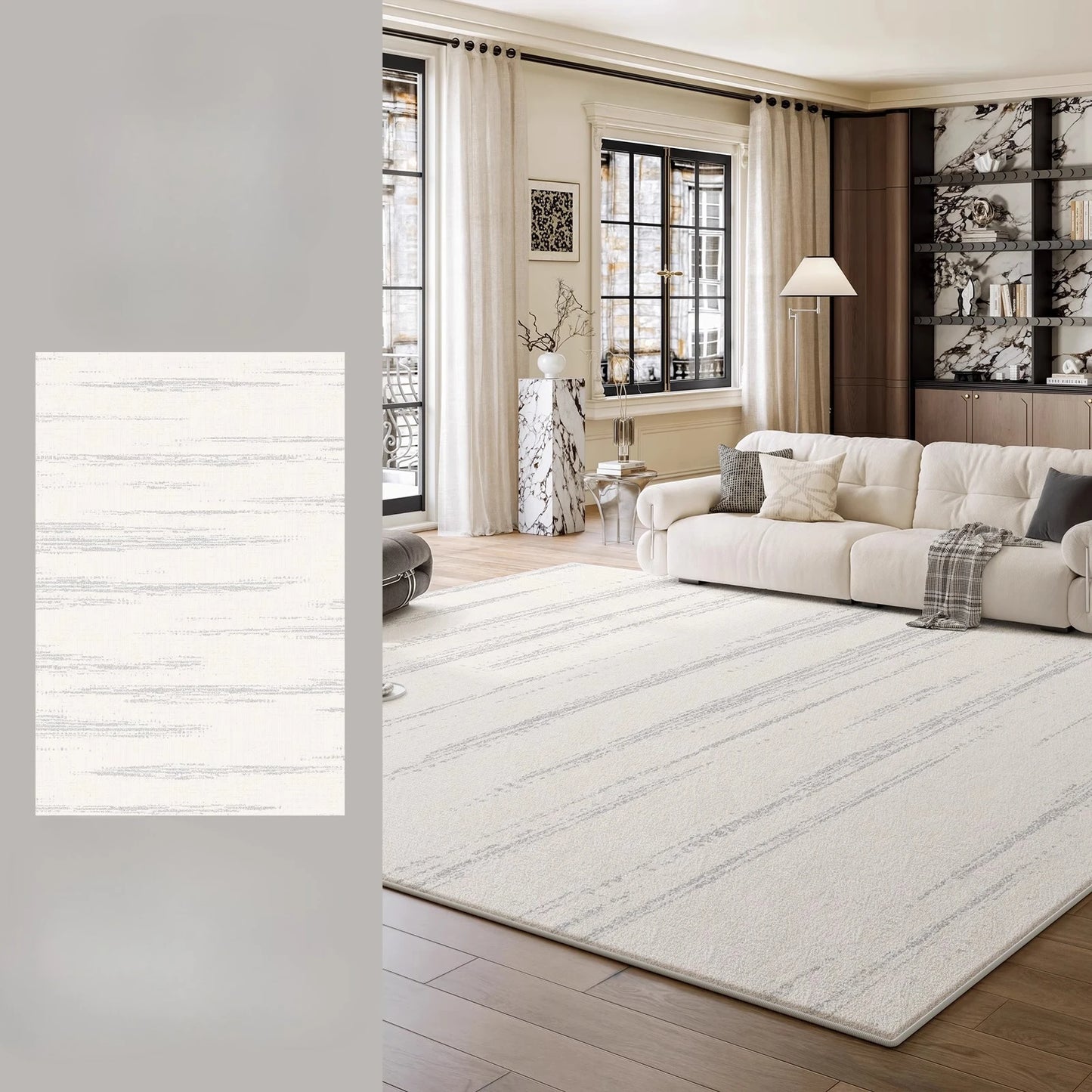 Large Area Bedroom Decor Simple Carpet Thicken Plush Lounge Floor Mat Fluffy Soft Study Rug Modern Style Carpets for Living Room